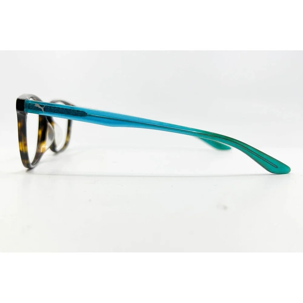 Puma Eyeglasses Mens Brown Tortoise Teal PE0088 001 51-19-145